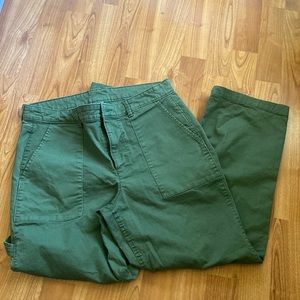 Green utility pant